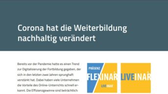 Thumbnail image for Seminaranbieter 2022 - Corona hat die Weiterbildung nachhaltig verändert
